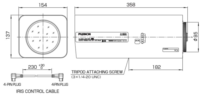 富士能12.5-750mm鏡頭尺寸 富士能12.5-750mm鏡頭尺寸